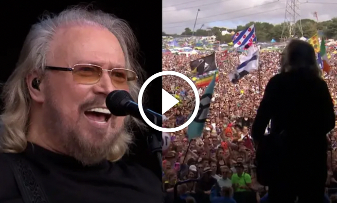 Remembering Barry Gibb’s mind-blowing Glastonbury performance of ‘Stayin’ Alive’