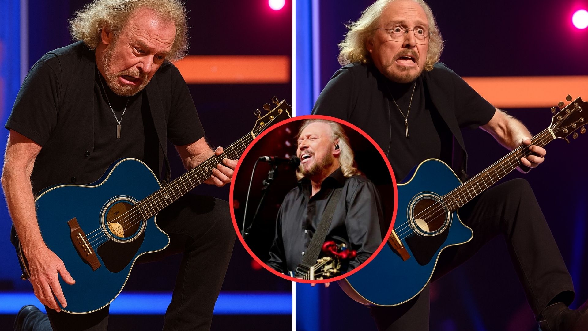 SHOCKING UPDATE: 14 Minutes Ago in Miami, Florida, USA — During a Recent Performance in Alabama, Fans Were Stunned and Horrified as Barry Gibb Suddenly Tripped and Nearly Collapsed on Stage. Full Details of the Incident at…