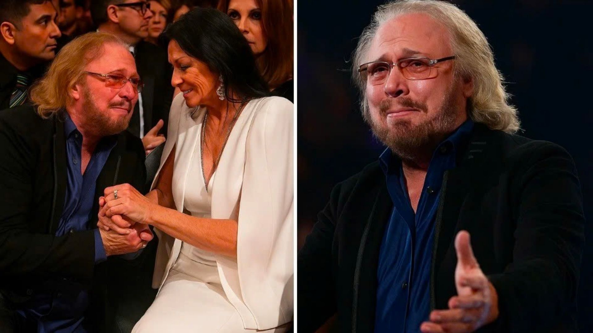 LATEST UPDATE: 12 Minutes Ago in Miami, Florida, USA — At a Charity Gala, Barry Gibb’s Rendition of “Words” Was a Heartfelt Love Letter to His Wife, Linda. As She Reached for Him from the Stage’s Edge, He Clasped Her Hand, Pouring Decades of Devotion into a Song He Wrote for Her in 1968.