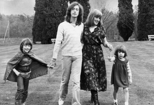 Old Loves — Robin Gibb & first wife Molly Hullis with their...